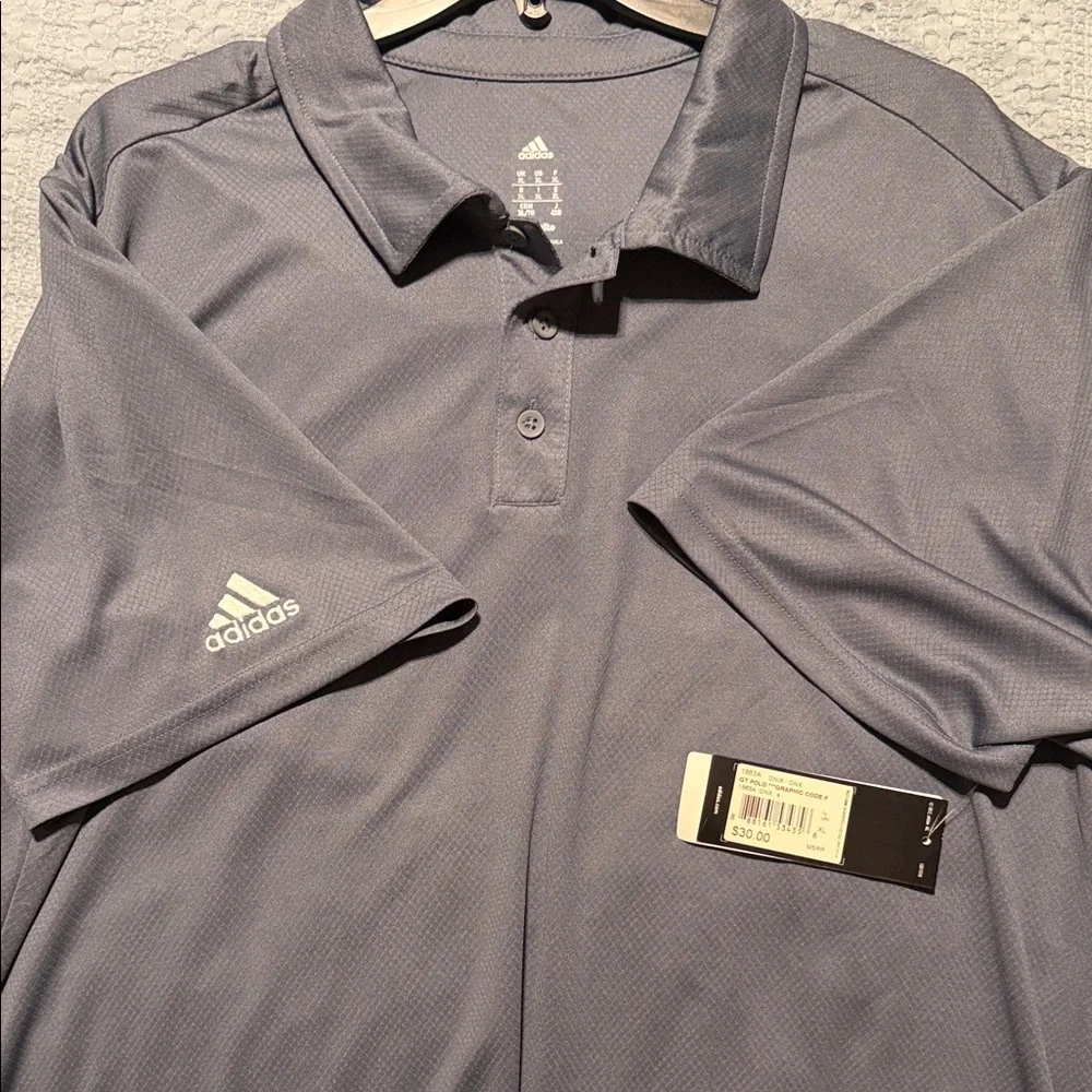 Men's Adidas Climalite GT Polo Shirt- Size XL - Picture 4 of 6